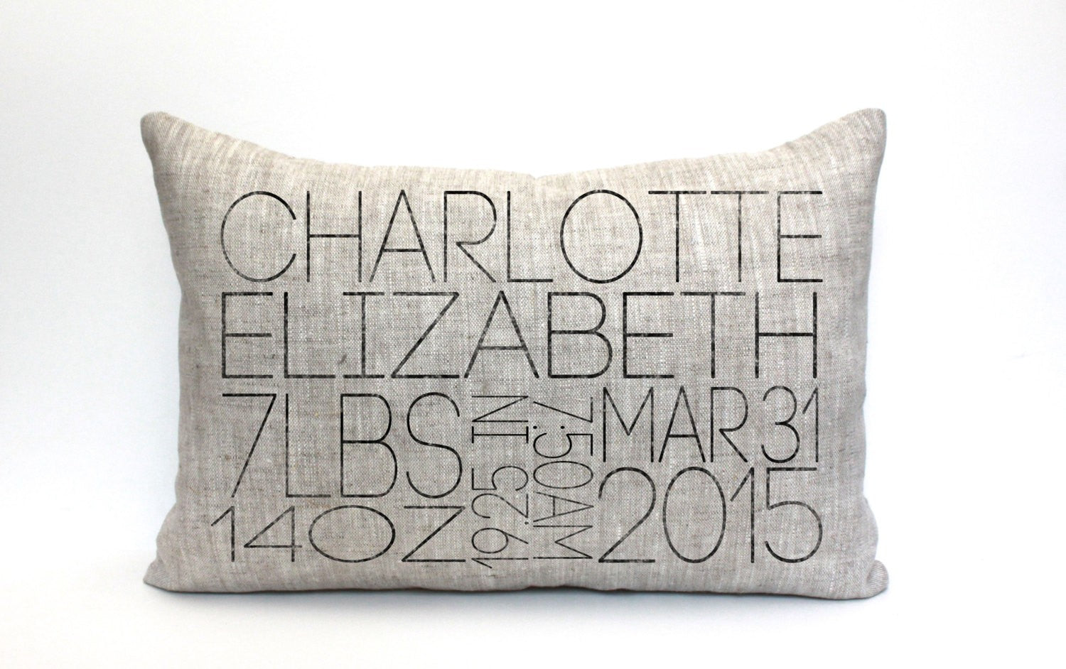 personalized baby pillow - the charlotte