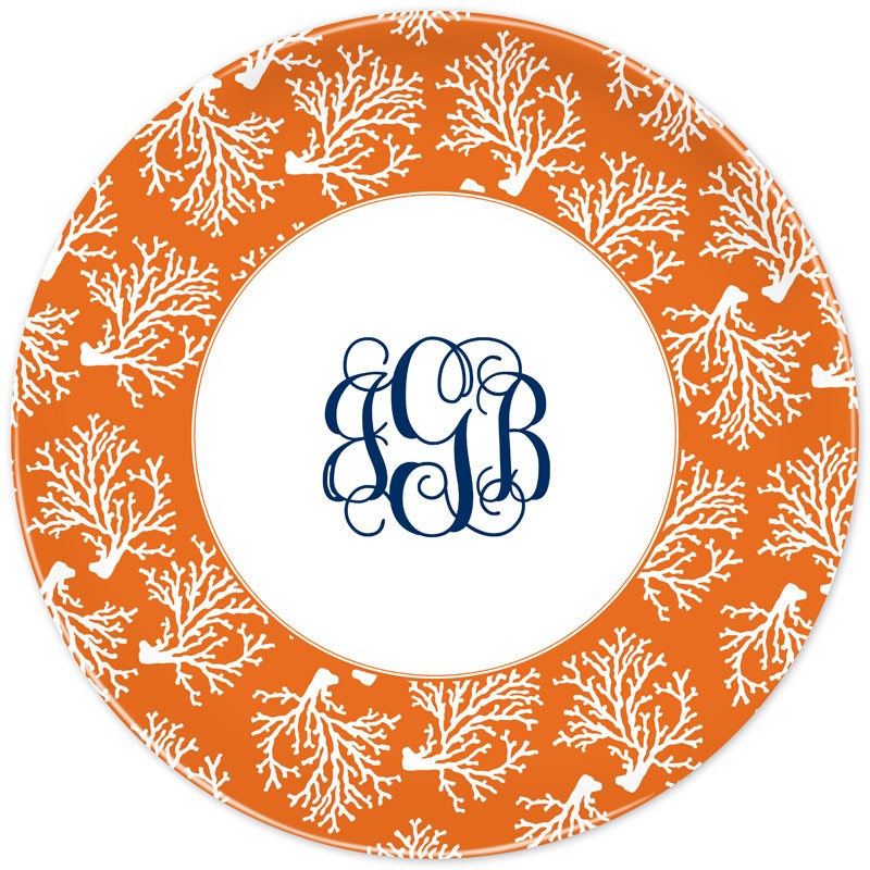 boatman geller coral repeat plate