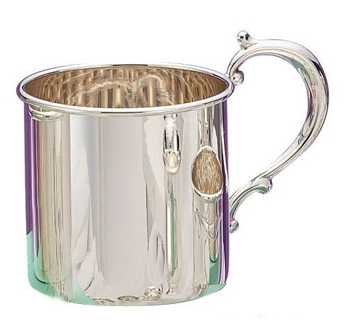 personalized sterling silver baby cup - grand