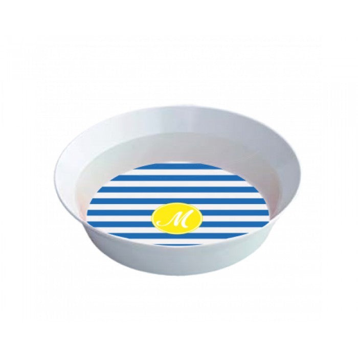 stripes children's melamine bowl