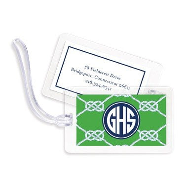 boatman geller nautical knot kelly bag tags