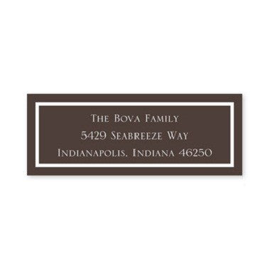 boatman geller classic brown address labels