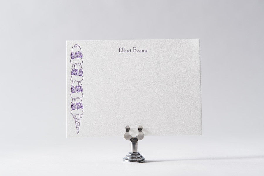 kids ice cream stationery
