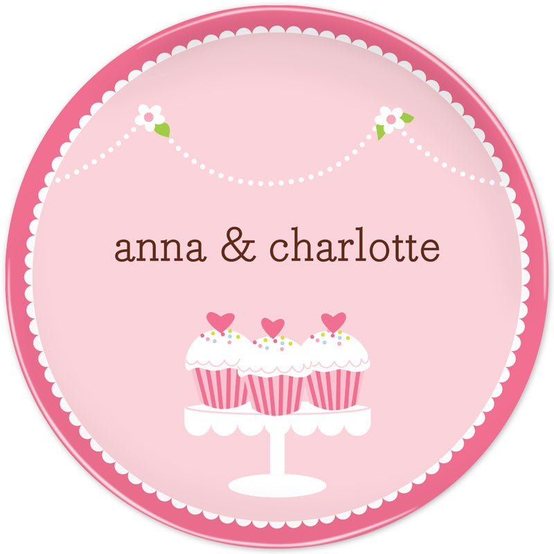boatman geller heart cupcakes plate