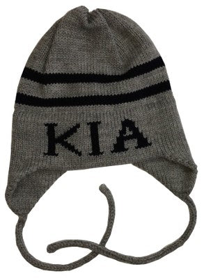 personalized classic name & stripes Hat with Earflaps