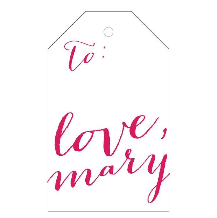 haute papier letterpress gift tag t18