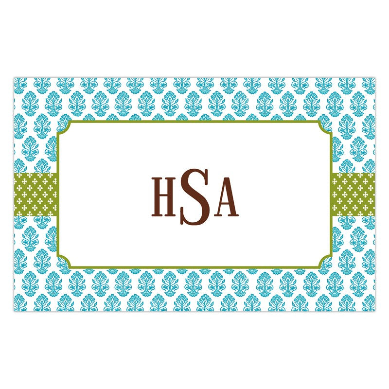 boatman geller beti teal disposable placemats