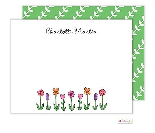 personalized - wildflowers flat notes