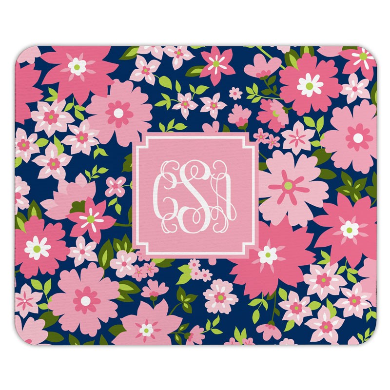boatman geller caroline floral pink mouse pad