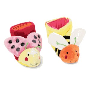 tiny toes lady bug and bee booties by manhattan toy