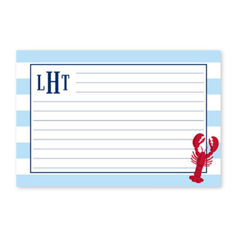 boatman geller greek key band pink recipe card