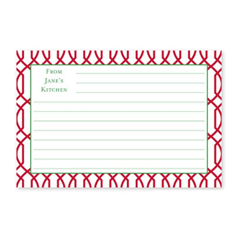 boatman geller trellis reverse cherry recipe card