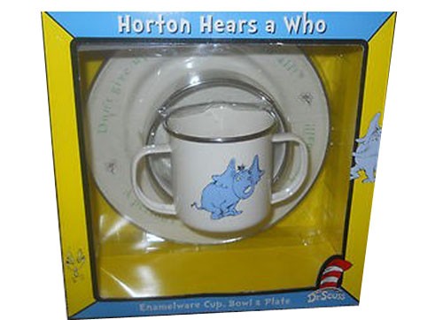 horton hears a who enamelware 3 piece set