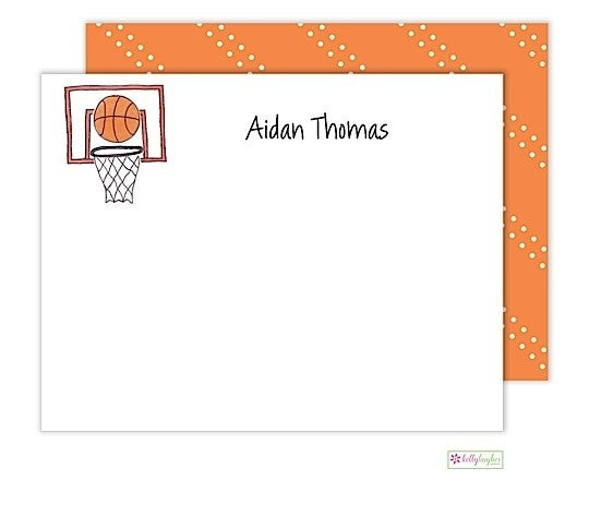 personalized - basketball star flat notes