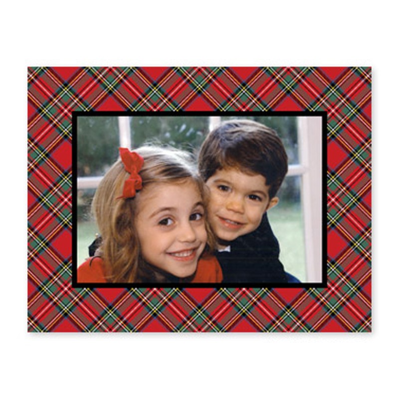boatman geller plaid red photocard