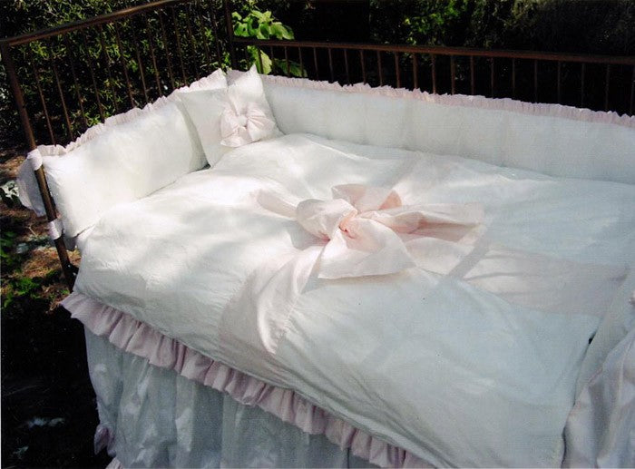 pretty baby crib bedding (custom colors available) (contact us for pricing)