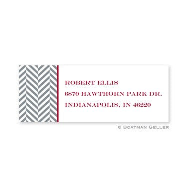boatman geller herringbone address labels