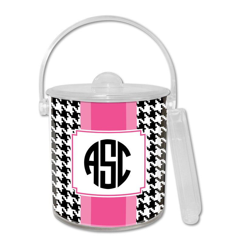 boatman geller alex houndstooth black ice bucket