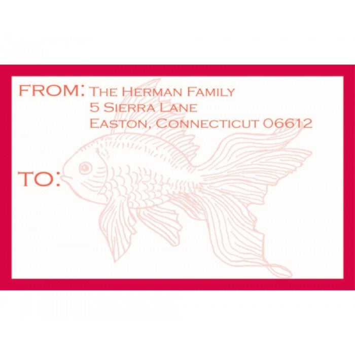 goldfish red collection stickers