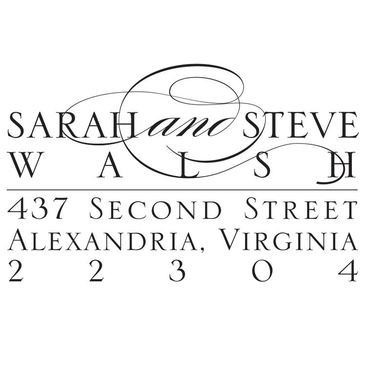 haute papier return address stamp 22