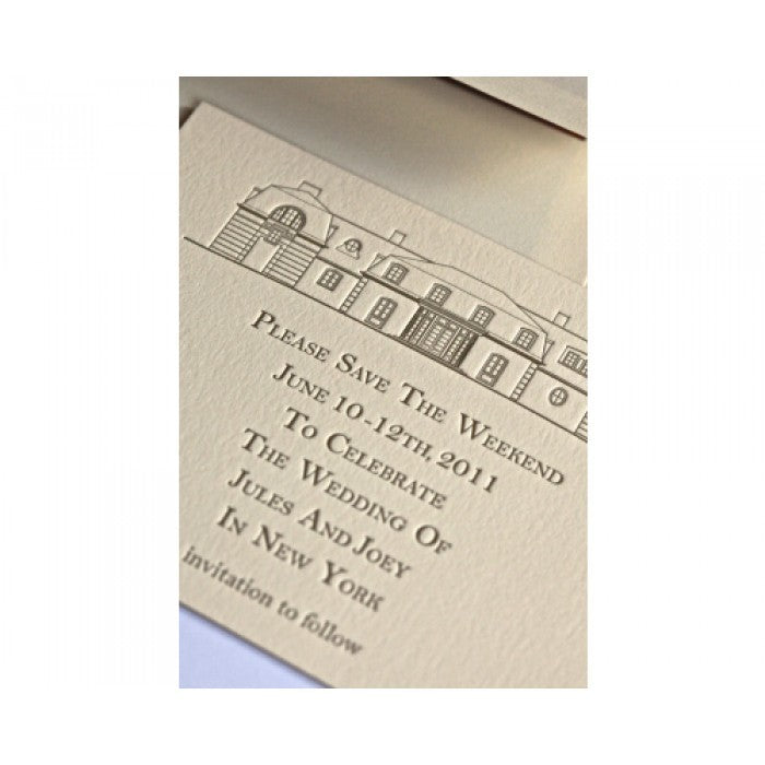 building save the date card