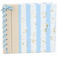 baby's first book by rag & bone bindery - blue stripe