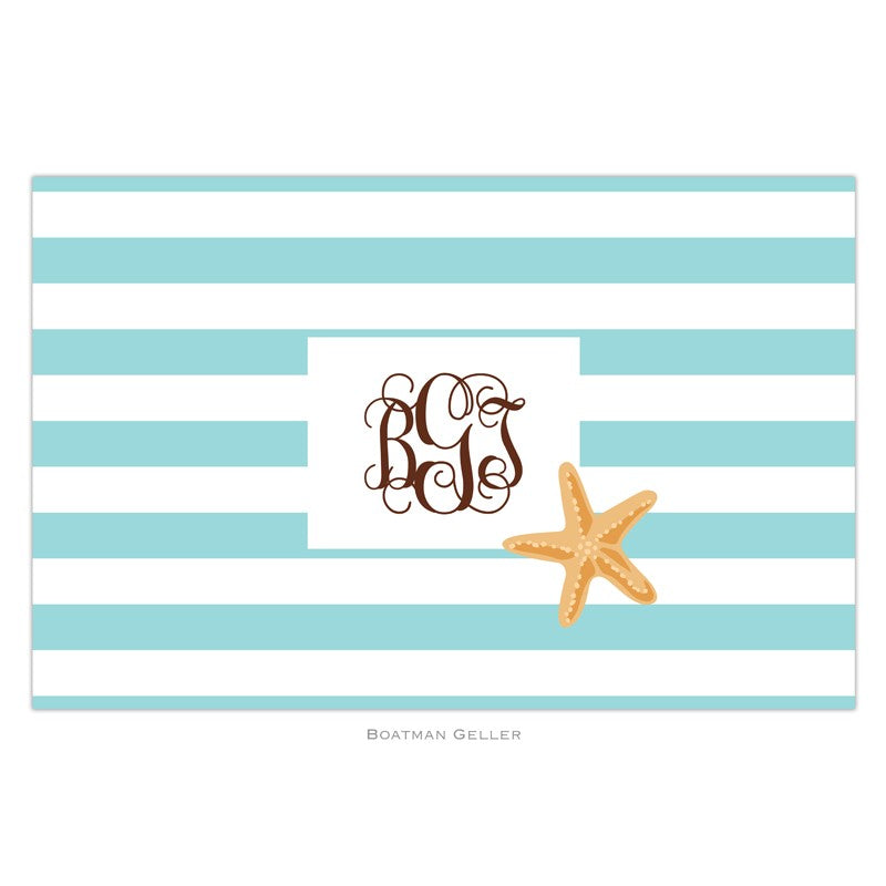boatman geller stripe starfish placemat