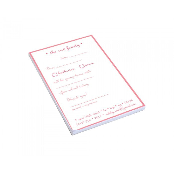pink play date pad
