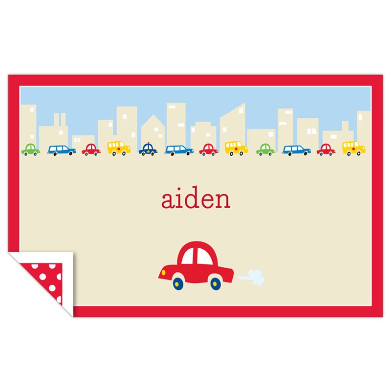 boatman geller cars placemat