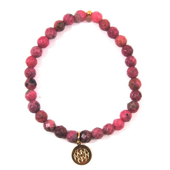 Customize Your Charm - Rhodonite Classic Charm Bracelet