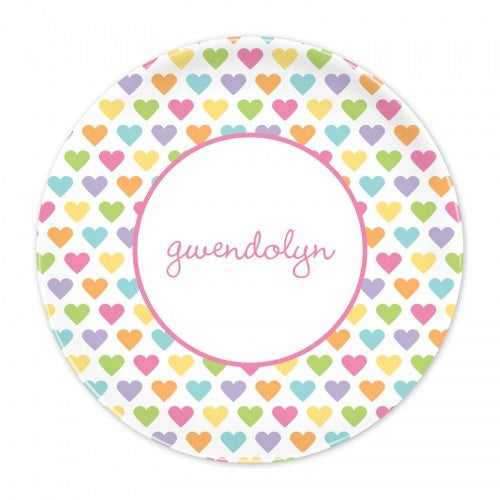 Candy Hearts Plate Plate