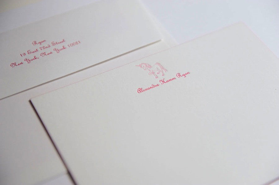unicorn notes stationery