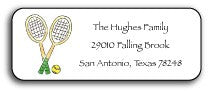 personalized address labels tennis pro