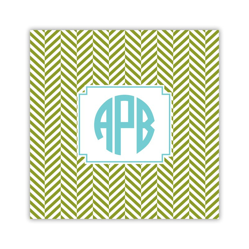 herringbone jungle square paper coaster set of 50