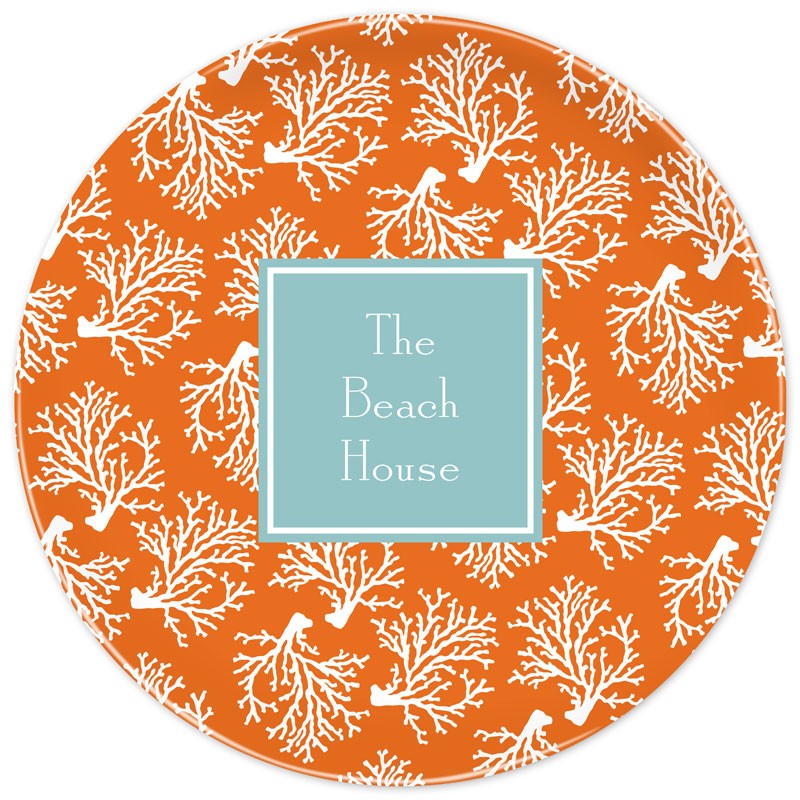 boatman geller coral repeat plate