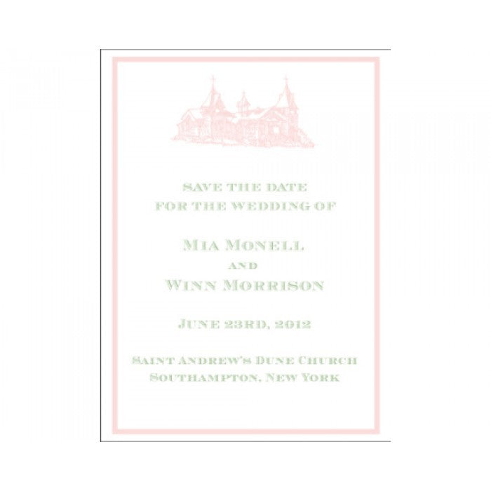 mia & winn save the date card
