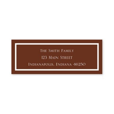boatman geller classic chocolate address labels