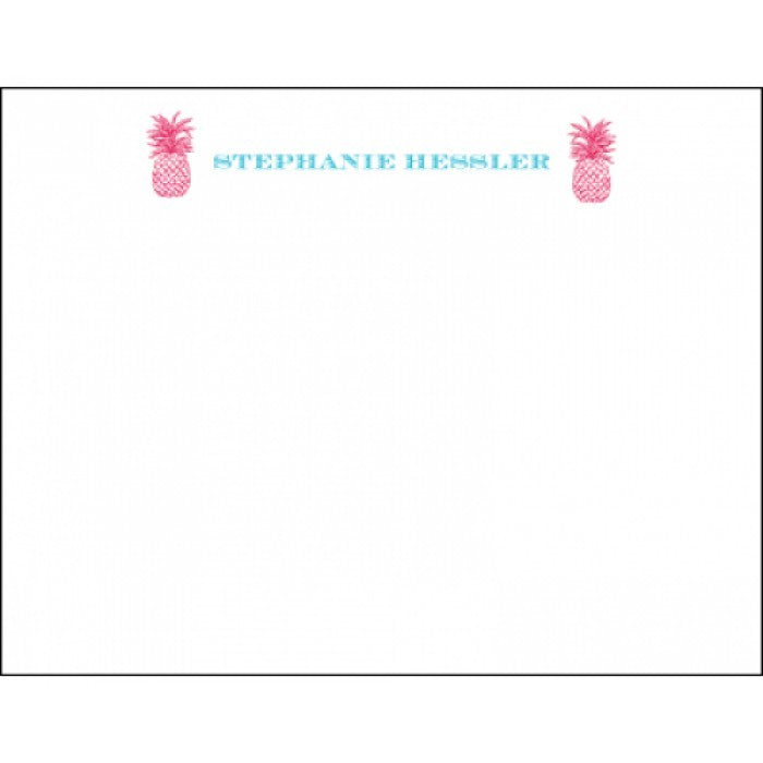 pineapple social stationery