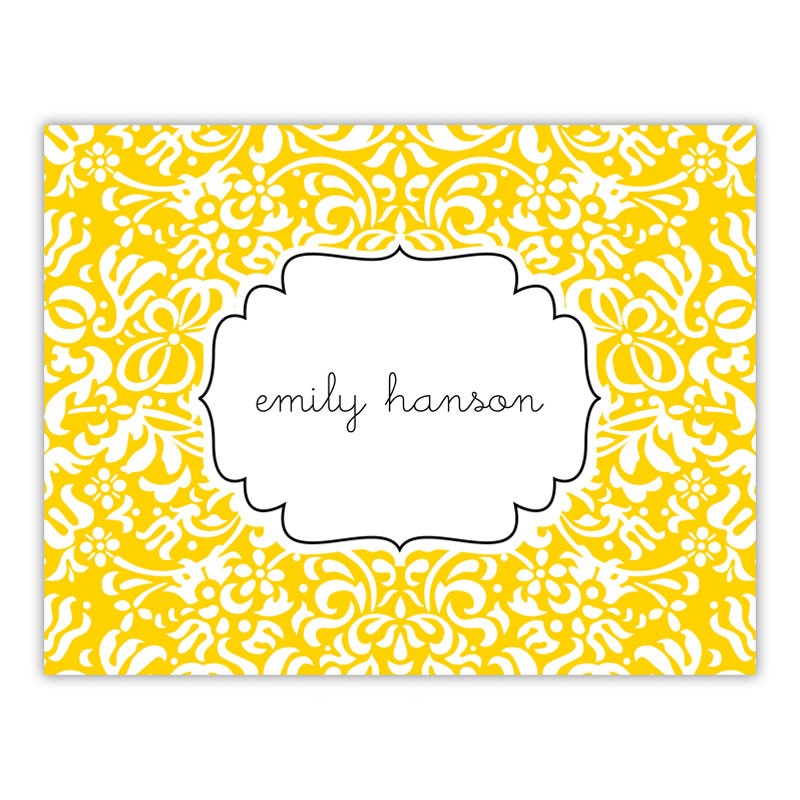 boatman geller chloe sunflower foldover note cards