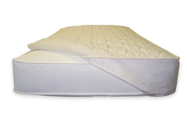 quilted mattress topper - crib fitted