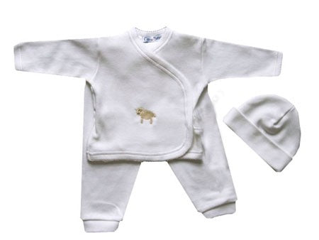 little lamb take me home 3 piece layette set