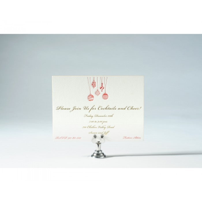 hanging ornaments invitation cards