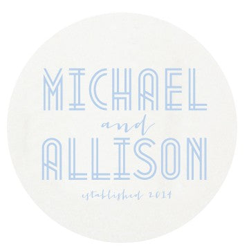 personalized letterpressed coasters deco wedding by haute papier