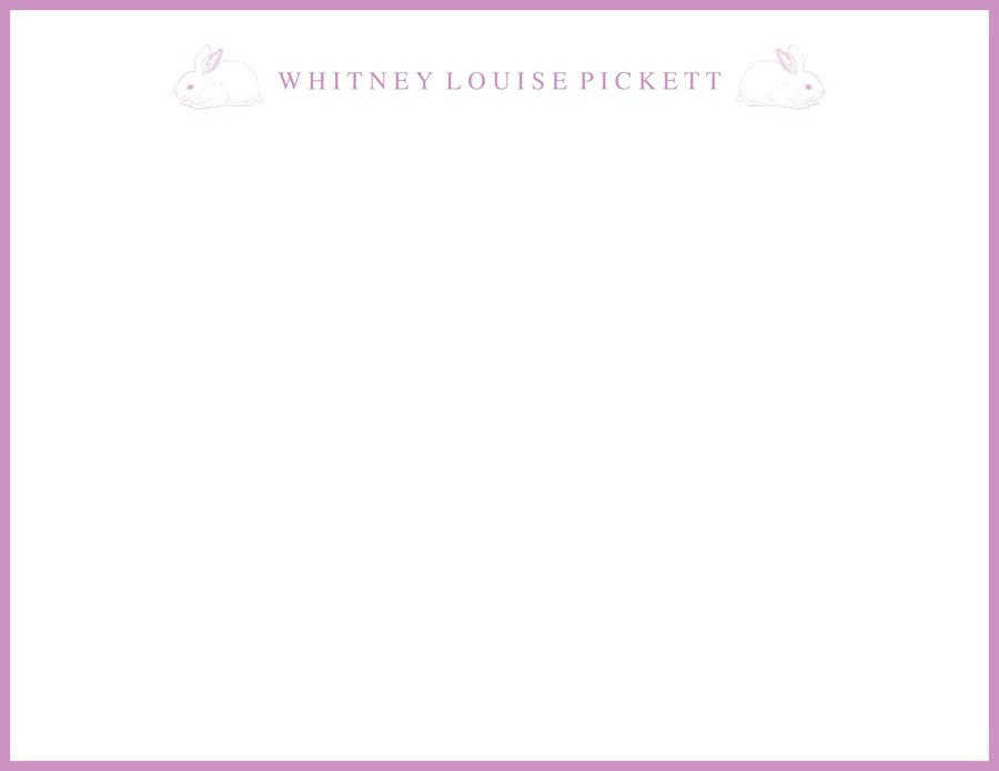 bunnies children's stationary