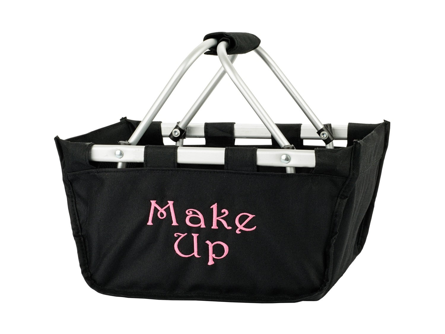 personalized black mini market carry all tote