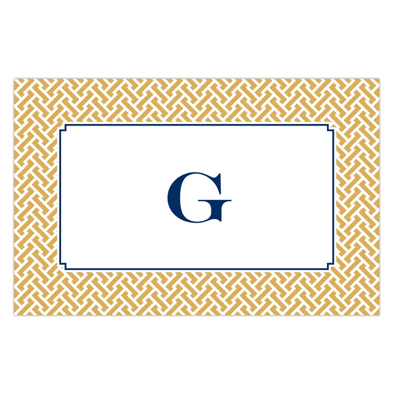 boatman geller stella gold disposable placemats
