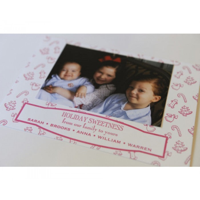 pink sweetness holiday card