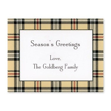 boatman geller town plaid calling card