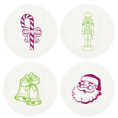 Letterpressed Christmas Coasters