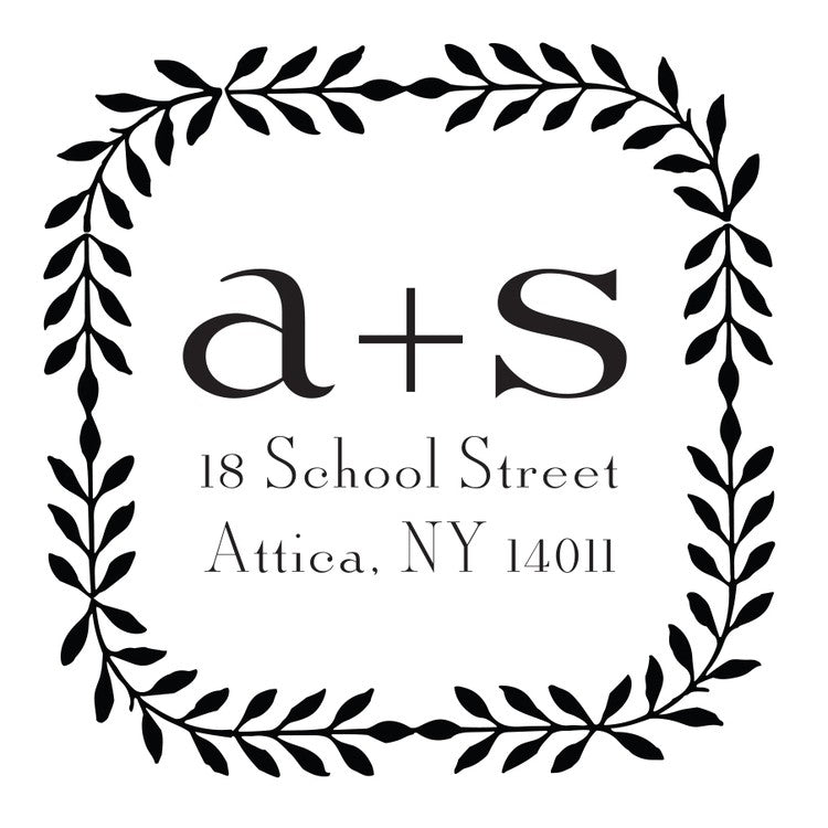 haute papier return address stamp 17